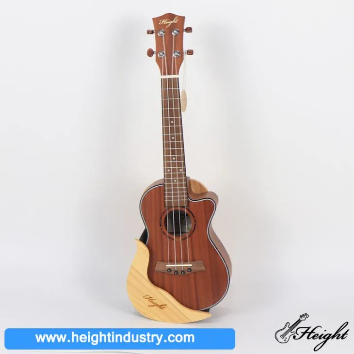 Solid Rubber Wood Ukulele Wall Hanger