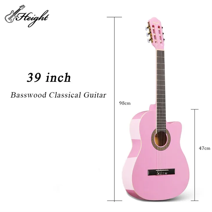 Red Burst 39 Inchclassical Guitar Midi For Shop