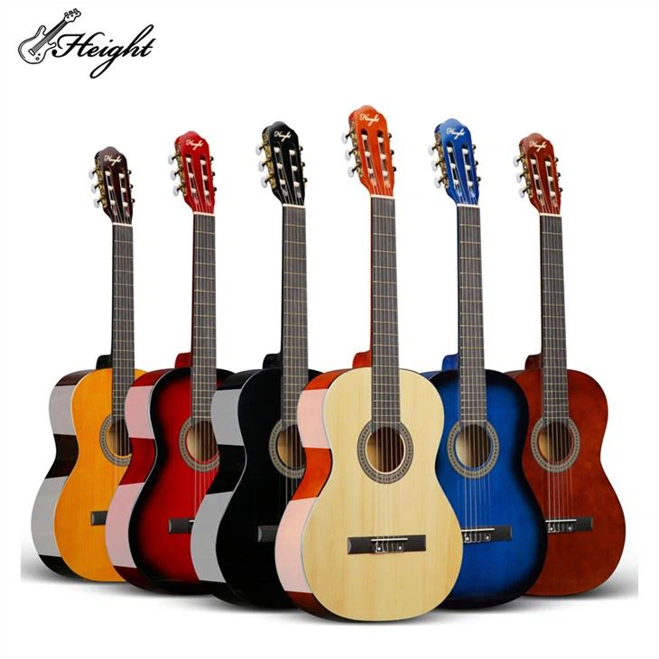 Red Burst 39 Inchclassical Guitar Midi For Shop