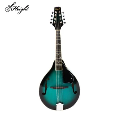 Mini Mandolin Højglans Blå 6 Strings Mandolin